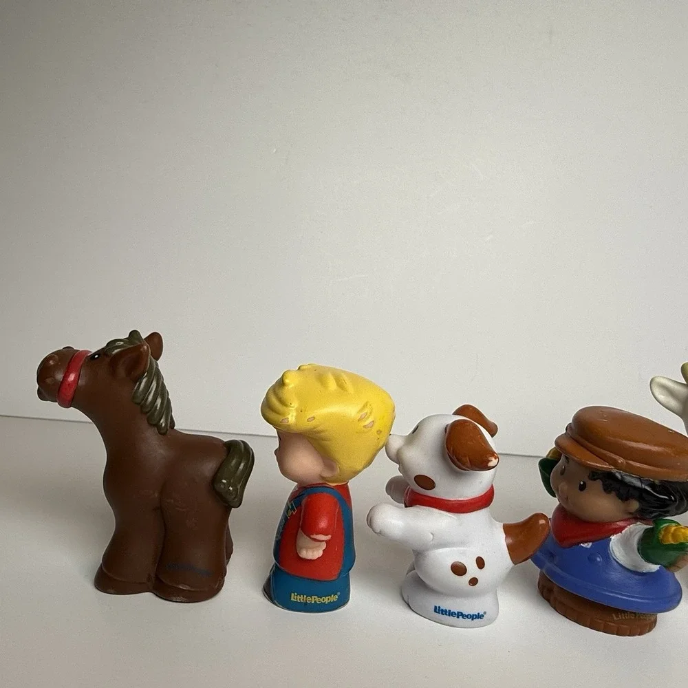 Fisher Price Little People Figure Toy Farmer Boy Dog Horse‎ Goat Corn 6